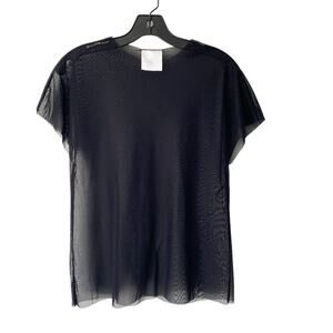 Wymann Black Sheer Mesh T-shirt size small Rio De Janeiro Brazil clothing